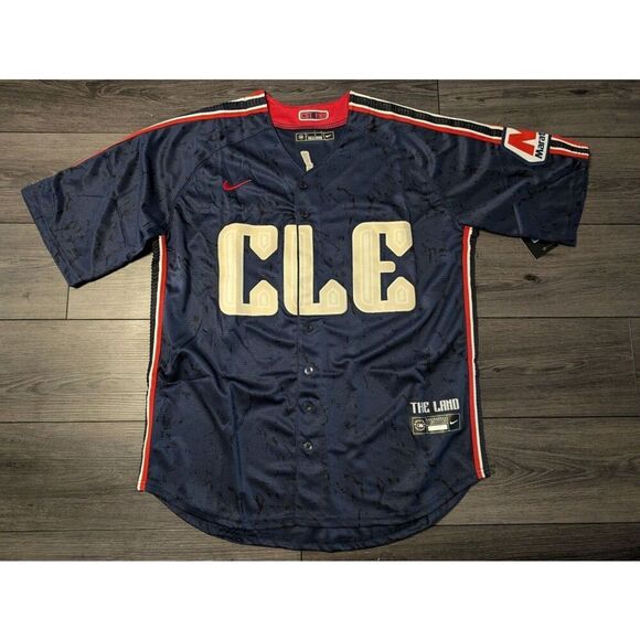MLB Other - Jose Ramirez #11 Cleveland Guardians Navy Marathon Patch Jersey XXL